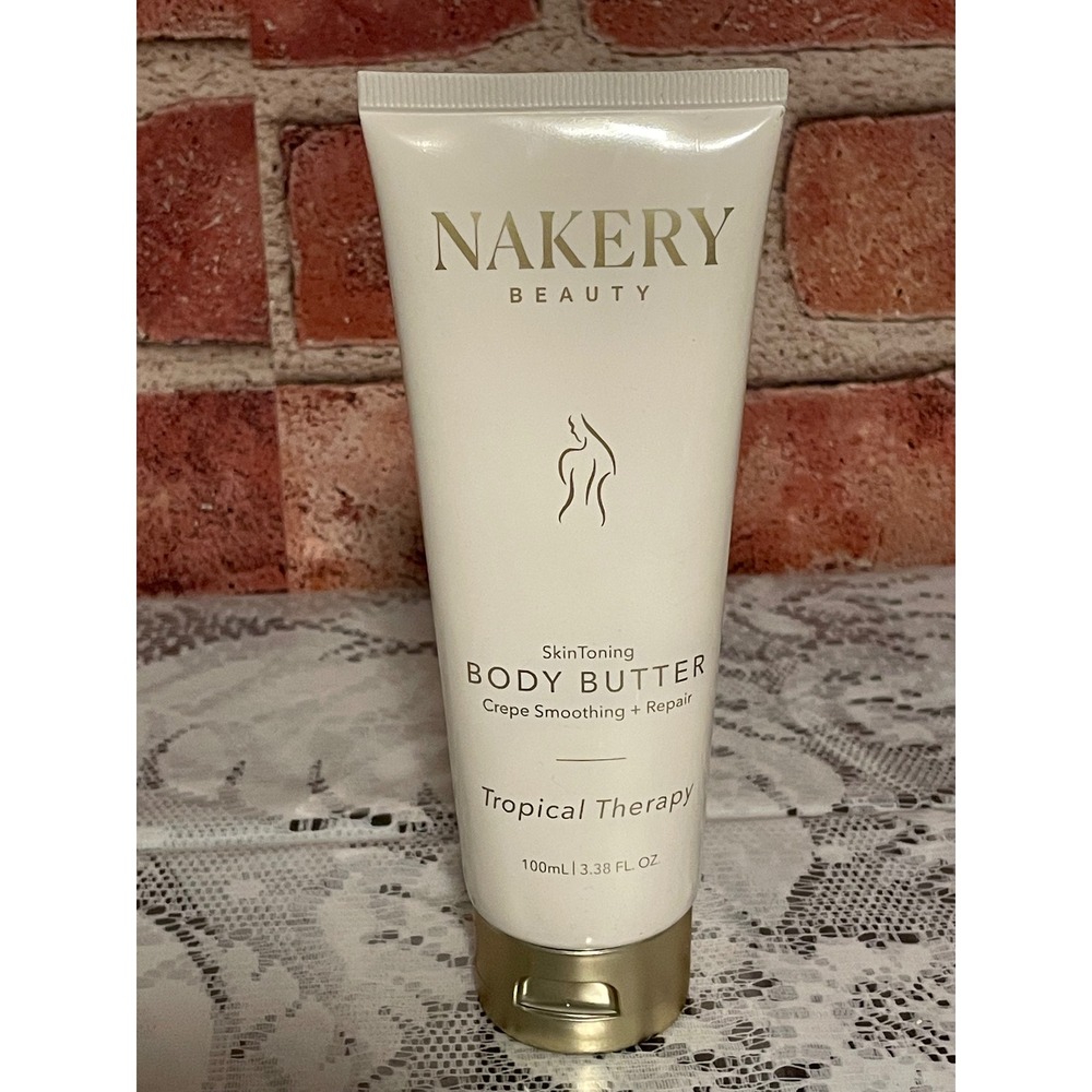 Nakery Beauty SkinToning Body Butter Tropical Therapy Crepe Smoothing 3.38oz NEW